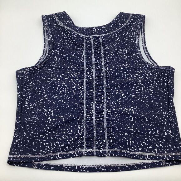 The Bubble Womens Lexi‎ Crop Top Blue Size Medium NWT - Picture 4 of 10